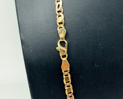 COLLANA ORO 18KT BICOLOR infiniti pieni e vuoti alternati 25.42G