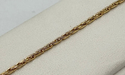 BRACCIALE ORO 18KT GIALLO treccia 3.06G