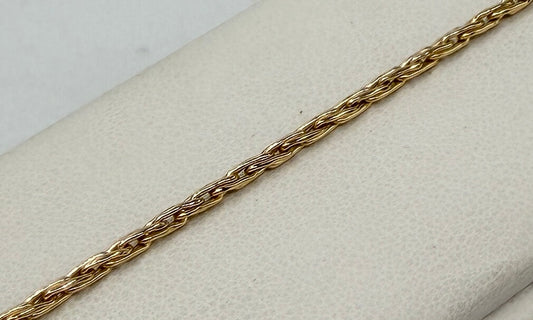 BRACCIALE ORO 18KT GIALLO treccia 3.06G