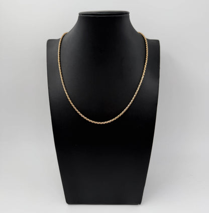 COLLANA ORO 18KT GIALLO tubolare 8,72G
