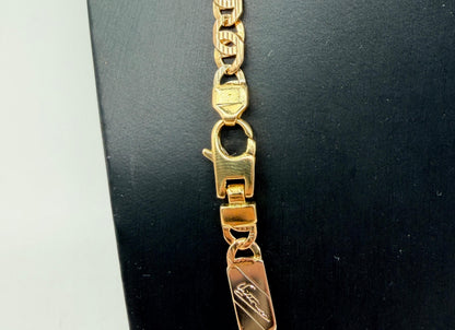 COLLANA ORO 18KT BICOLOR infiniti piatti rigati 33.58G