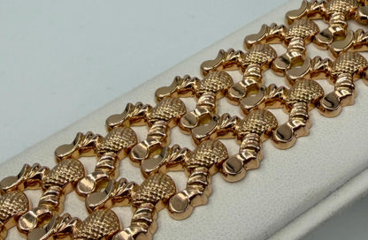BRACCIALE ORO 18KT GIALLO fascia 43.82G