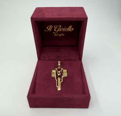 CIONDOLO ORO 18KT GIALLO croce 5.08G