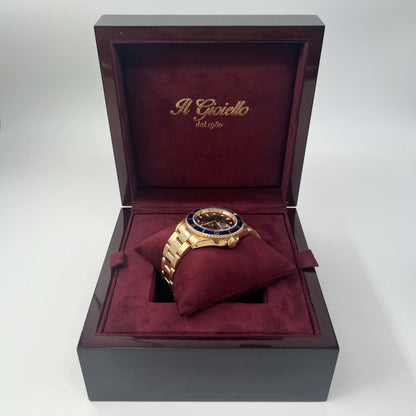 ROLEX SUBMARINER ORO QUADRANTE BLU VIRATO - FULL SET