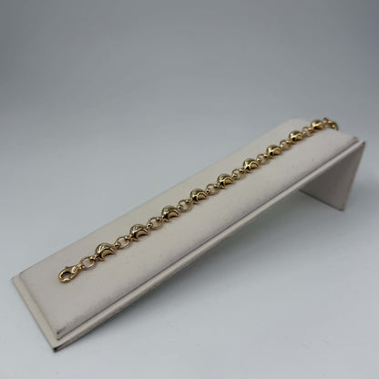BRACCIALE ORO 18KT GIALLO mezze lune 11.52 gr