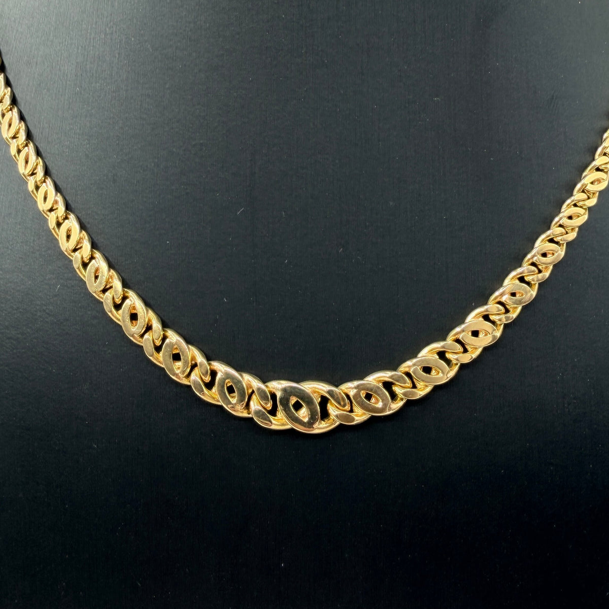 COLLANA ORO 18KT GIALLO Girocollo Degradè 32.80 gr