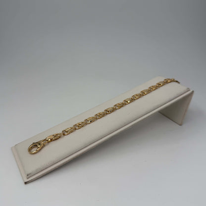 BRACCIALE ORO 18KT GIALLO Maglie Geometriche 29.44 gr