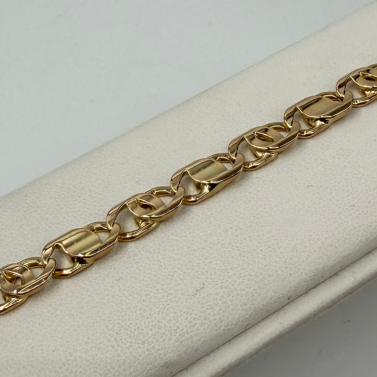 BRACCIALE ORO 18KT GIALLO Maglie Geometriche 29.44 gr