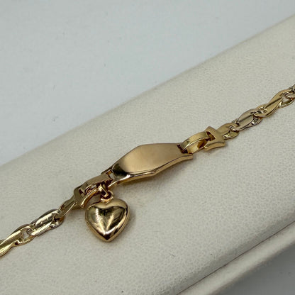 BRACCIALE ORO 18KT BICOLOR Maglie Forma Infinito 7.60 gr