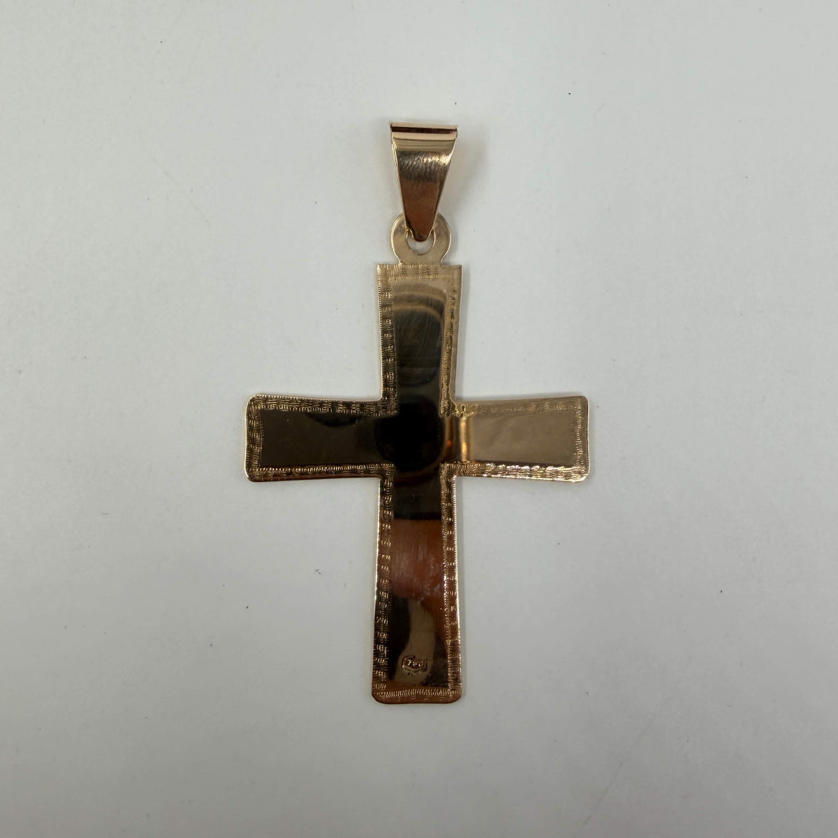 CIONDOLO ORO 18KT GIALLO Croce Piatta 12.35 gr