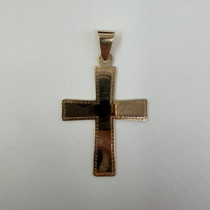 CIONDOLO ORO 18KT GIALLO Croce Piatta 12.35 gr