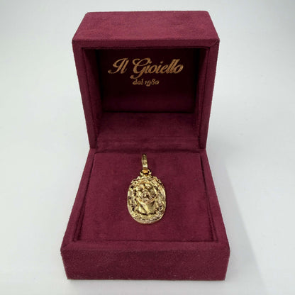 CIONDOLO ORO 18KT GIALLO Viso di Cristo 7.61 gr