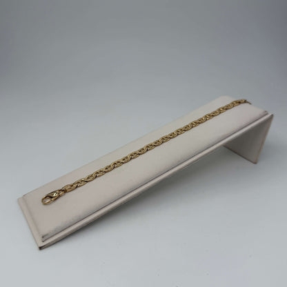 BRACCIALE ORO 18KT GIALLO ovale con barretta 17.07 gr