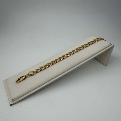 BRACCIALE ORO 18KT GIALLO anelli piatti 23.18 gr