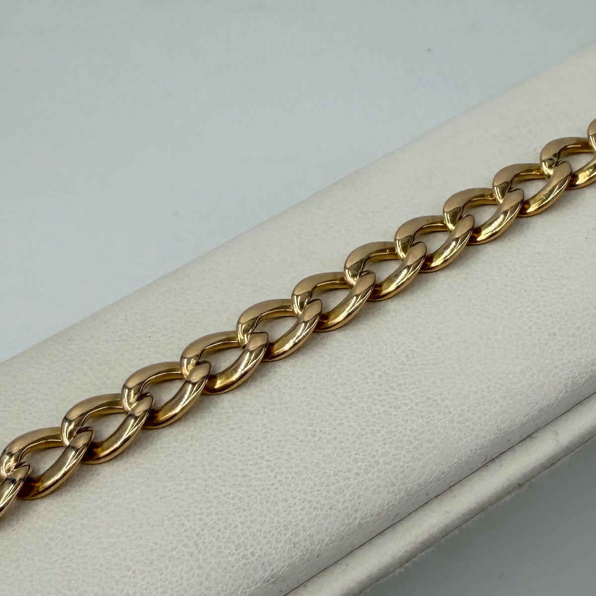 BRACCIALE ORO 18KT GIALLO anelli piatti 23.18 gr