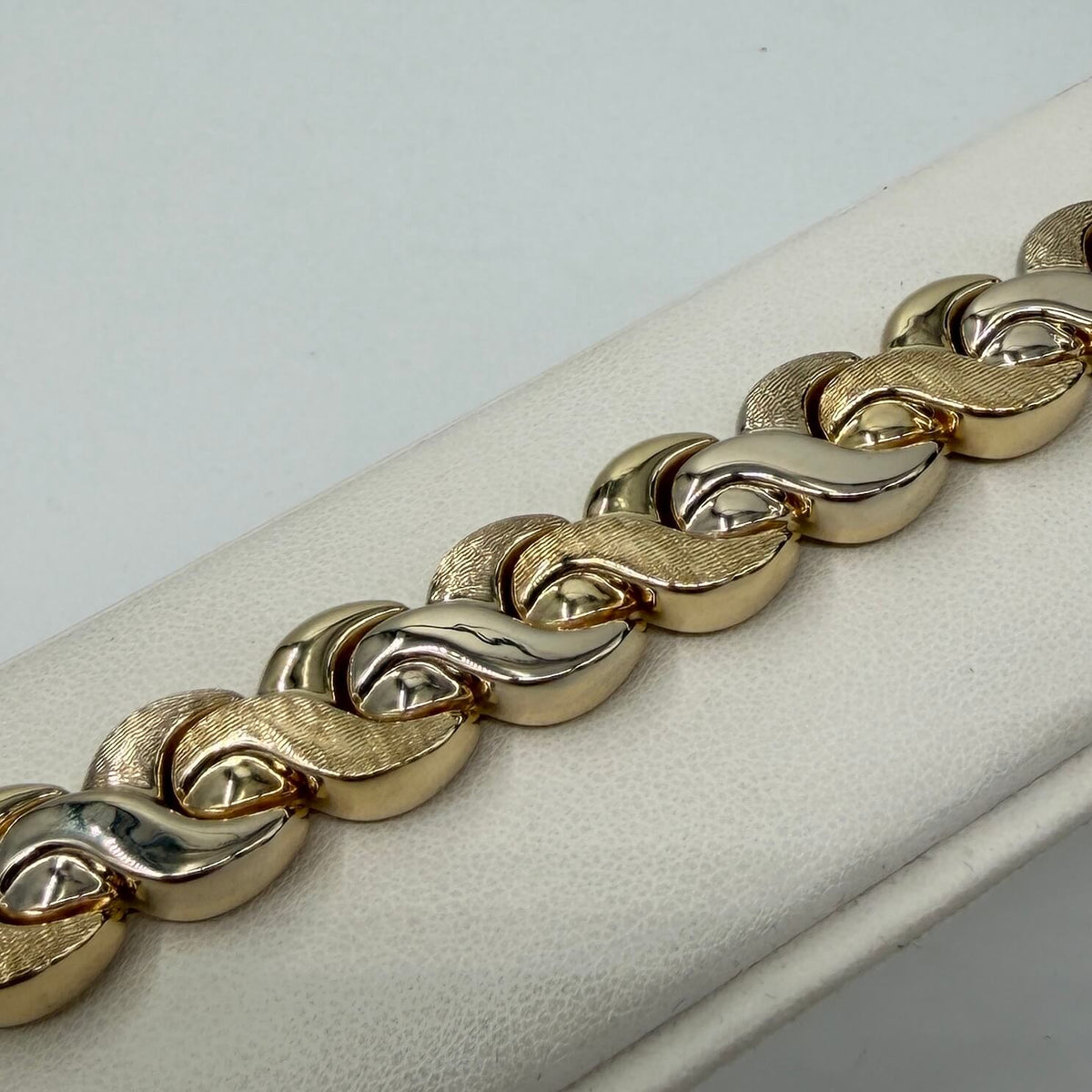 BRACCIALE ORO 18KT BICOLOR semi-rigido 36.02 gr