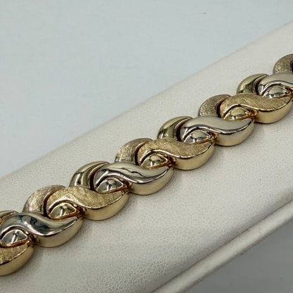 BRACCIALE ORO 18KT BICOLOR semi-rigido 36.02 gr