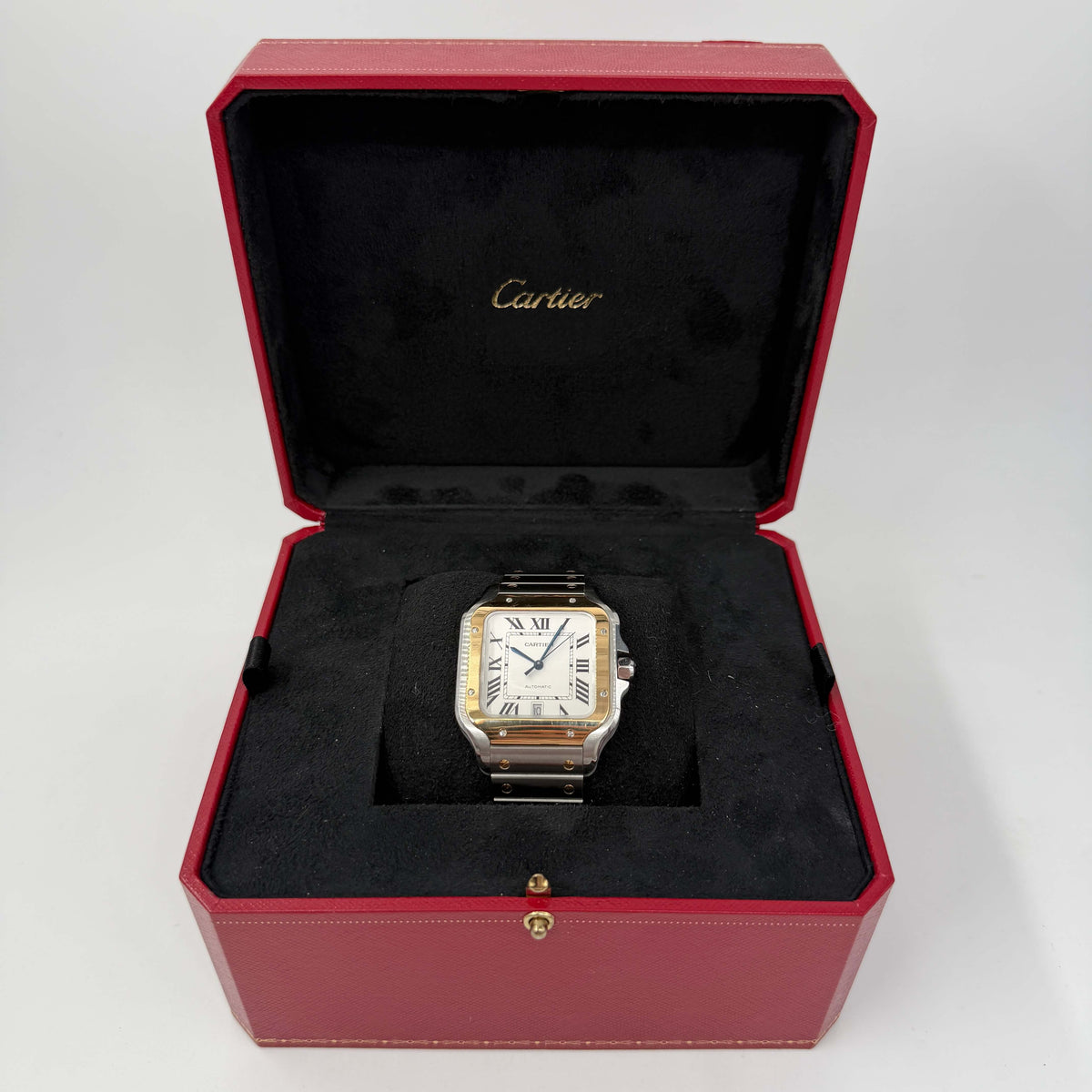 CARTIER SANTOS ACCIAIO ORO QUADRANTE BIANCO - 2024