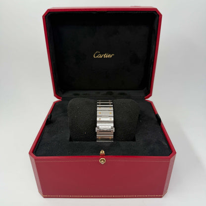 CARTIER SANTOS ACCIAIO ORO QUADRANTE BIANCO - 2024