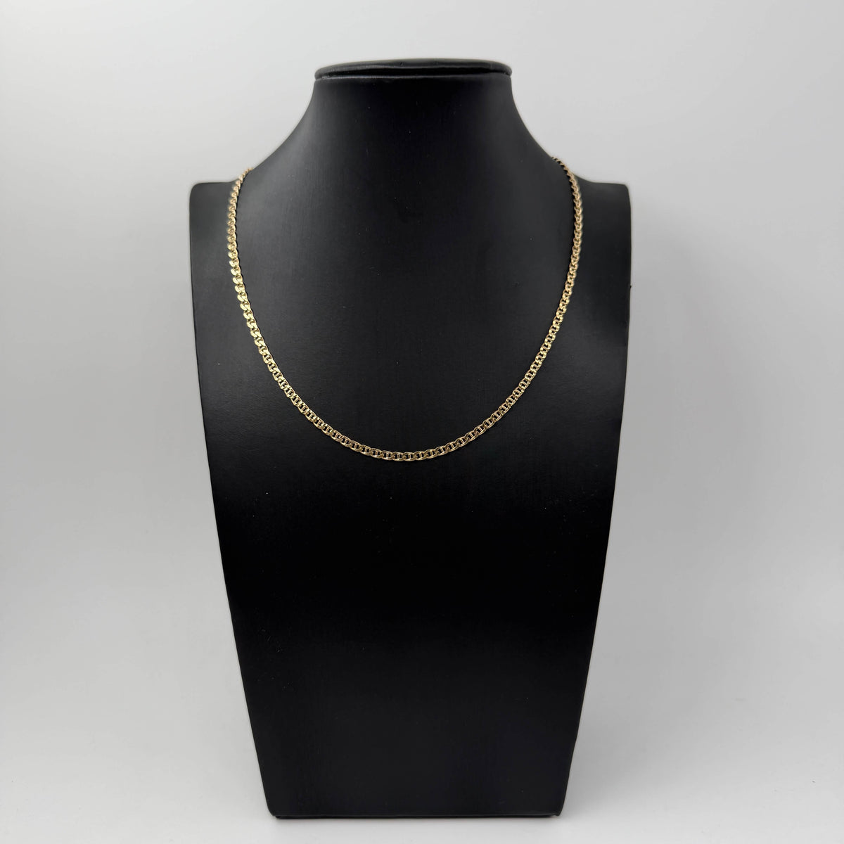 COLLANA ORO 18KT GIALLO Ovale Sbarrato 10.84 gr