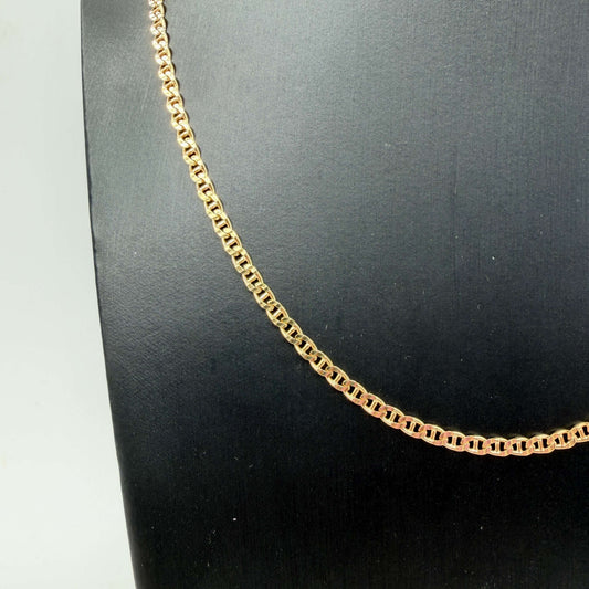 COLLANA ORO 18KT GIALLO Ovale Sbarrato 10.84 gr
