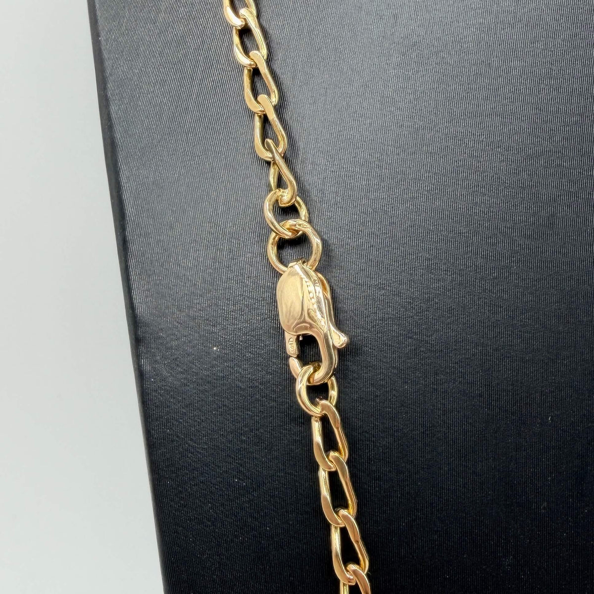 COLLANA ORO 18KT BICOLOR Ovali con Intercalari 29.06 gr