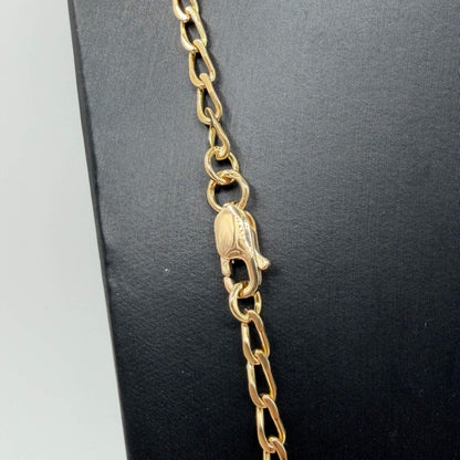 COLLANA ORO 18KT BICOLOR Ovali con Intercalari 29.06 gr