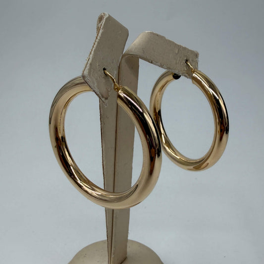 ORECCHINI ORO 18KT GIALLO Schione Tubolari 7.08 gr
