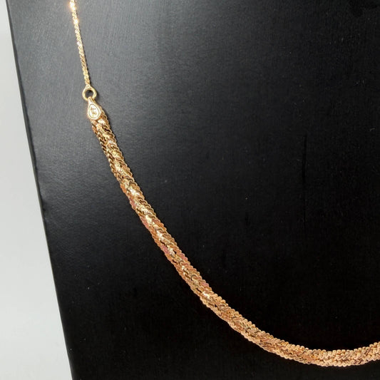 COLLANA ORO 18KT GIALLO Collier Intrecciato  8.27 gr
