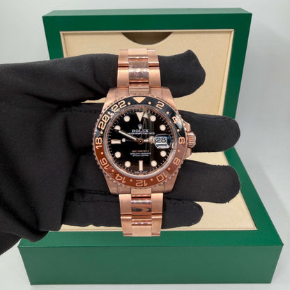 ROLEX GMT ROOTBEER ORO ROSA - 126715CHNR - FULL SET 2022
