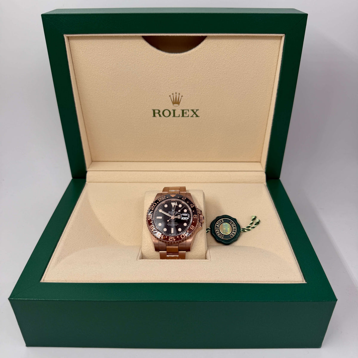 ROLEX GMT ROOTBEER ORO ROSA - 126715CHNR - FULL SET 2022