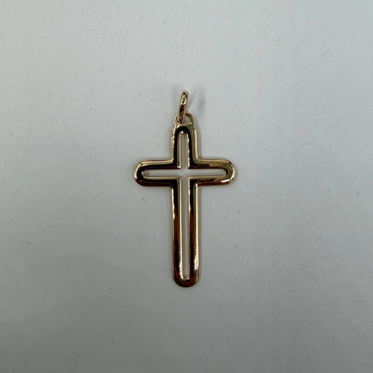 CIONDOLO ORO 18KT GIALLO Croce Vuota 3.62 gr