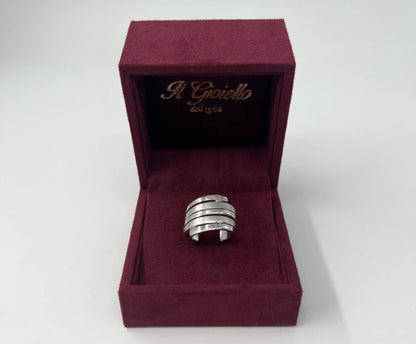 ANELLO IN ORO 18KT BIANCO