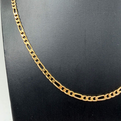 COLLANA ORO 18KT GIALLO Maglia 3+1 17.02 gr