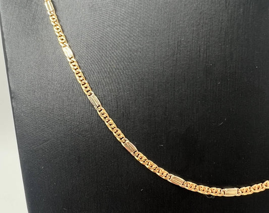 COLLANA ORO 18KT BICOLOR
