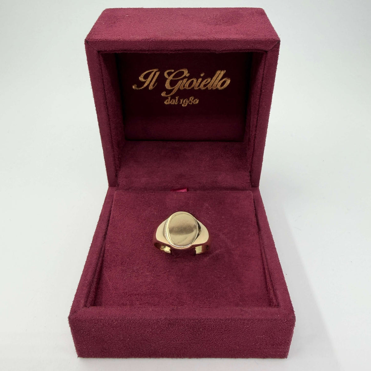 ANELLO ORO 18KT GIALLO Chevalier Ovale 5.88 gr