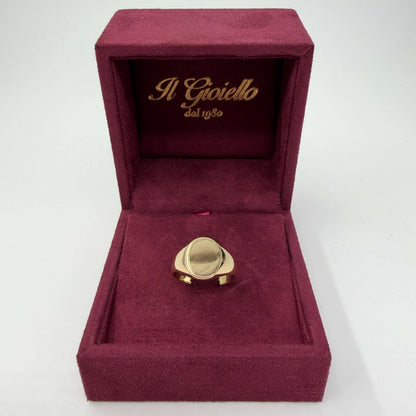 ANELLO ORO 18KT GIALLO Chevalier Ovale 5.88 gr