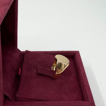 ANELLO ORO 18KT GIALLO Chevalier Ovale 5.88 gr