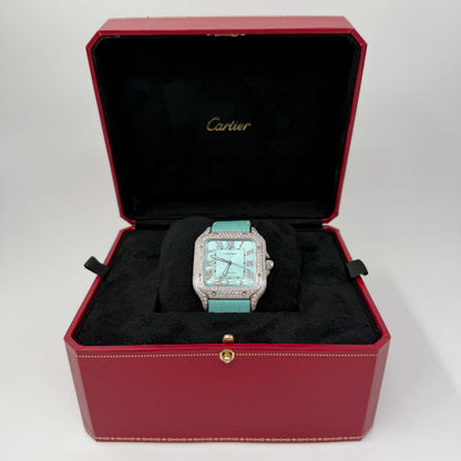 CARTIER SANTOS CUSTOM "LIGHT BLUE" WSSA0018 2026