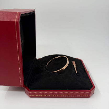 BRACCIALE ORO 18KT ROSA Cartier Love Slim 18.11 gr