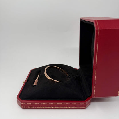 BRACCIALE ORO 18KT ROSA Cartier Love Slim 18.11 gr