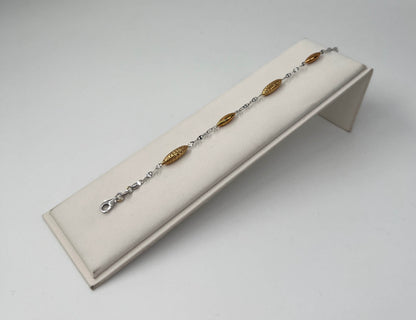 BRACCIALE 18 KT BICOLOR