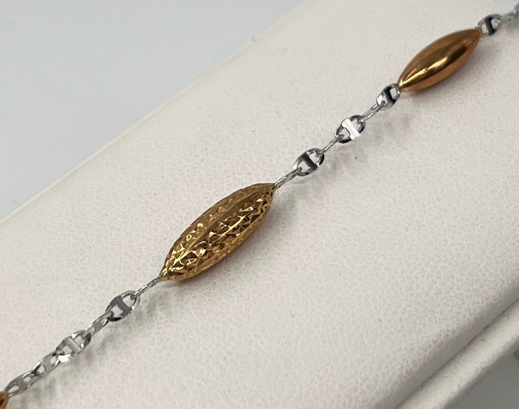 BRACCIALE 18 KT BICOLOR