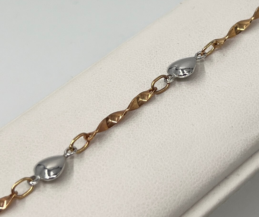 BRACCIALE 18 KT BICOLOR