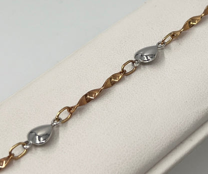 BRACCIALE 18 KT BICOLOR