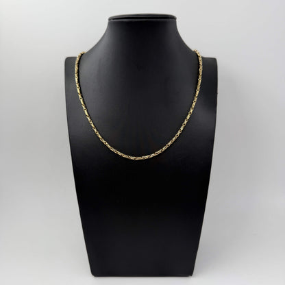 COLLANA ORO 18KT GIALLO Cilindri Pieni 14.22 gr