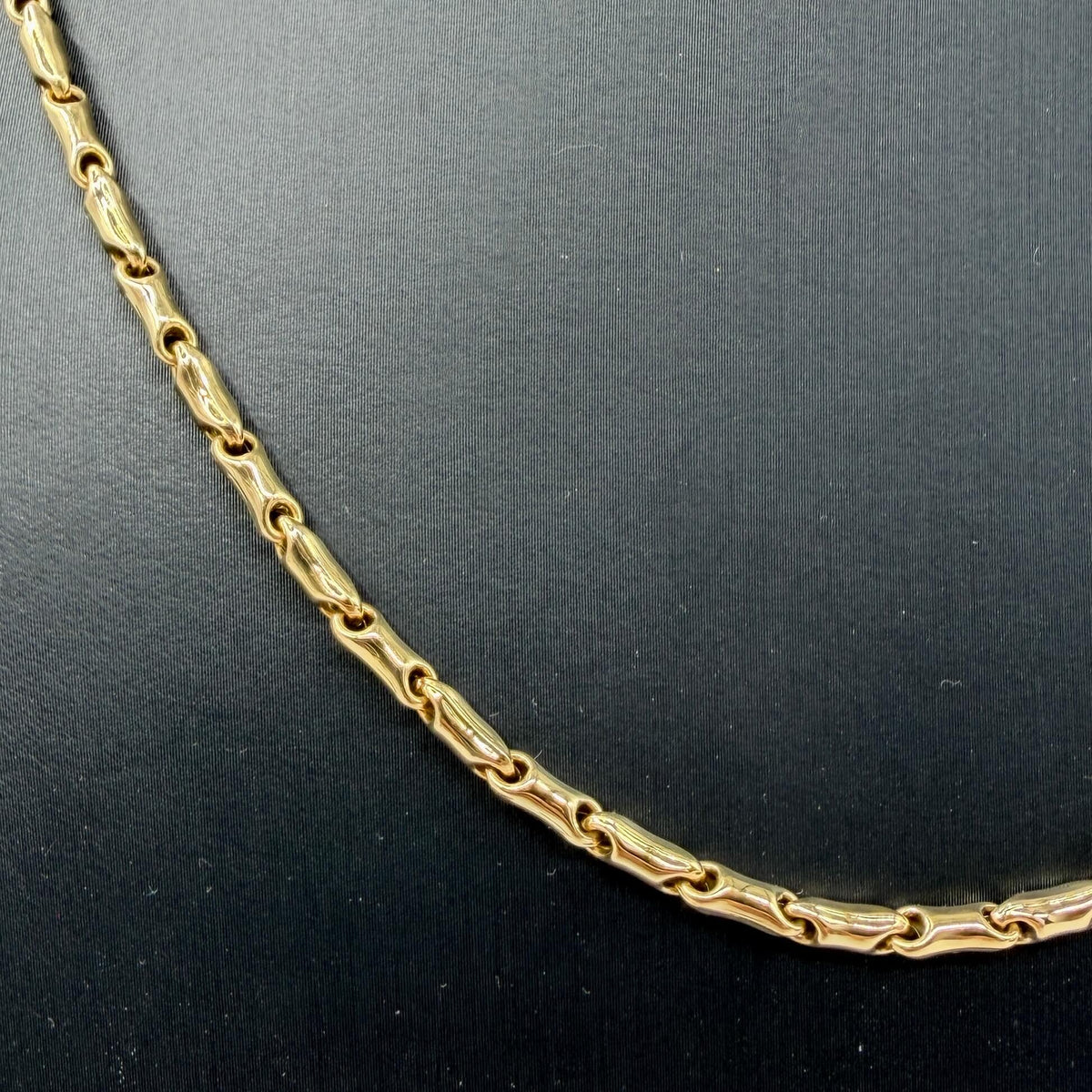 COLLANA ORO 18KT GIALLO Cilindri Pieni 14.22 gr