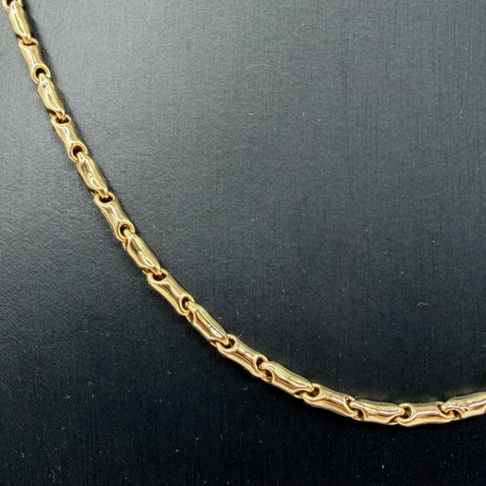COLLANA ORO 18KT GIALLO Cilindri Pieni 14.22 gr