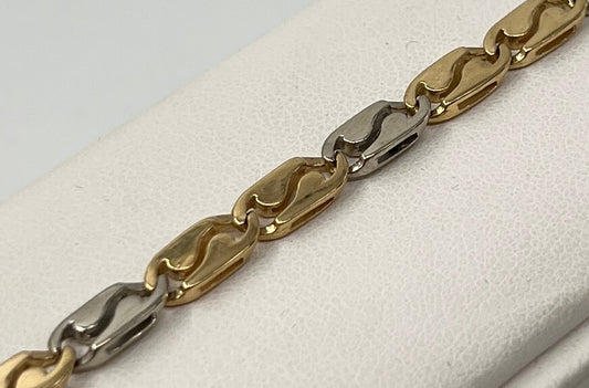 BRACCIALE 18 KT BICOLOR