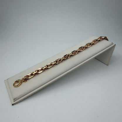 BRACCIALE ORO 18KT GIALLO Maglia Catena 9.43 gr